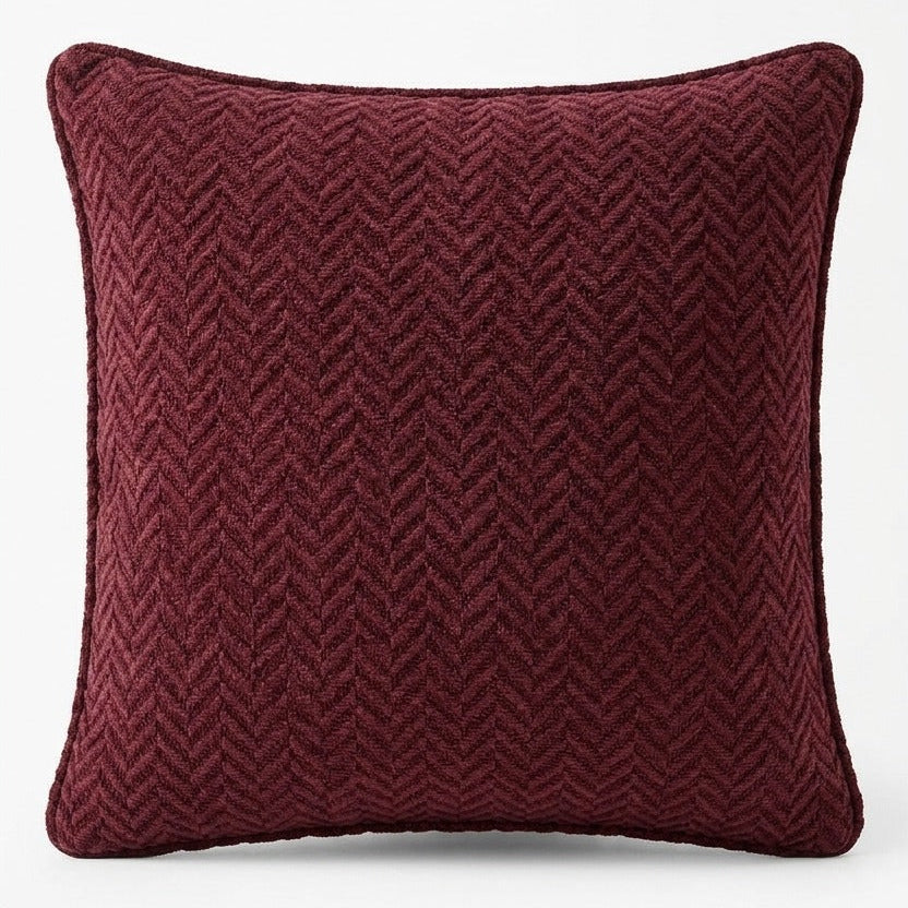 Burgundy Herringbone