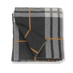 Checker Charcoal Grey Throw