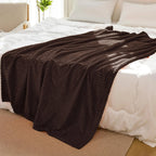 Fluff Mink Coffee Fur Throw