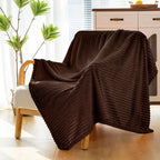 Fluff Mink Coffee Fur Throw