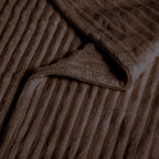 Fluff Mink Coffee Fur Throw