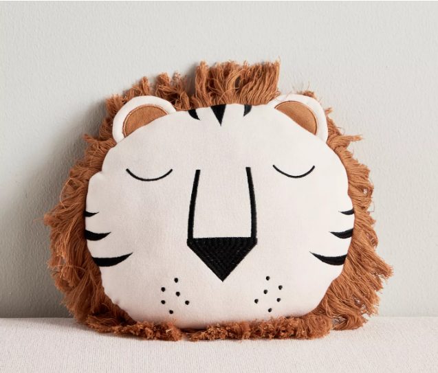 Simba Lion Shaped Embroidered