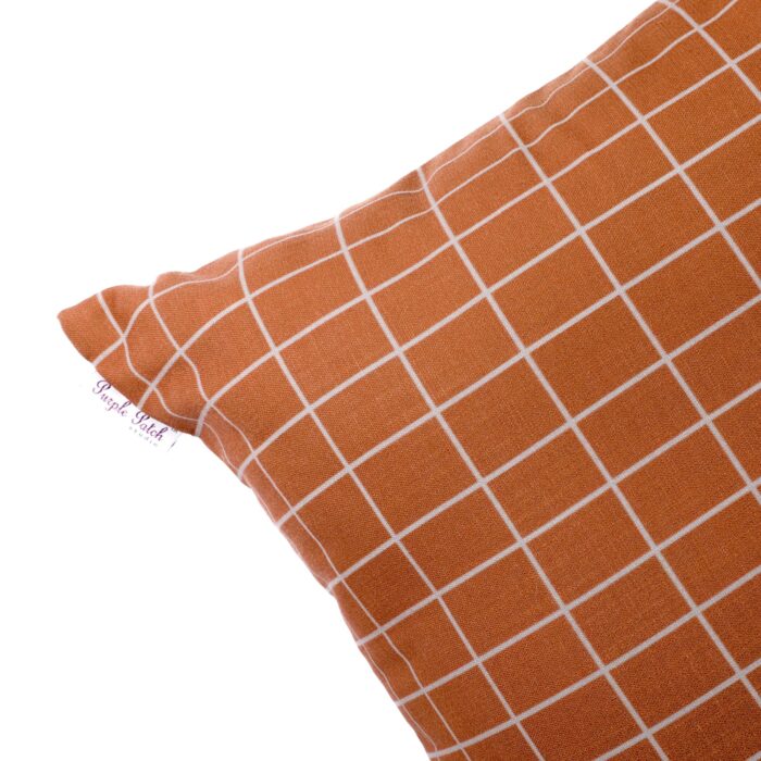 Muted Maximalism Checks Pattern Cushion Cover