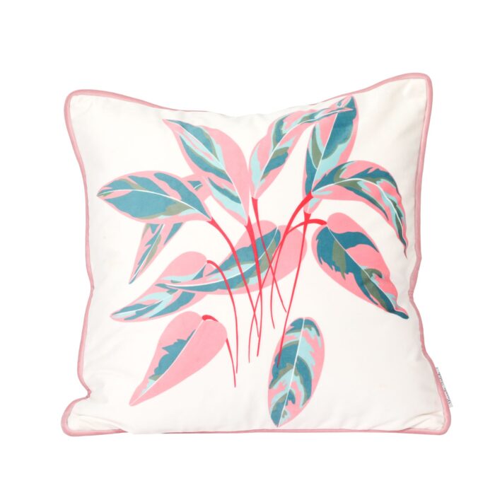 Tropica Tropical Stylized Leaves Cushion Cover